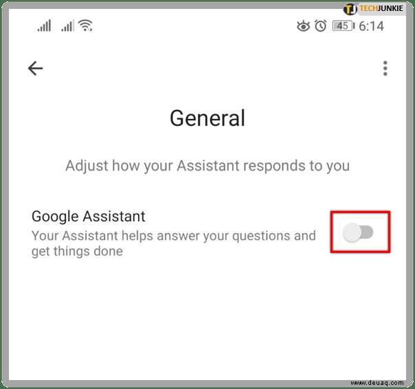 So deaktivieren Sie Google Assistant