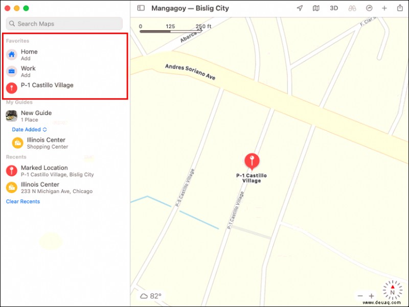 So setzen oder entfernen Sie eine Stecknadel in Apple Maps