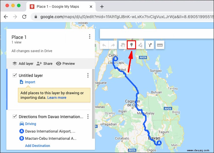 So erstellen Sie eine benutzerdefinierte Route auf Google Maps