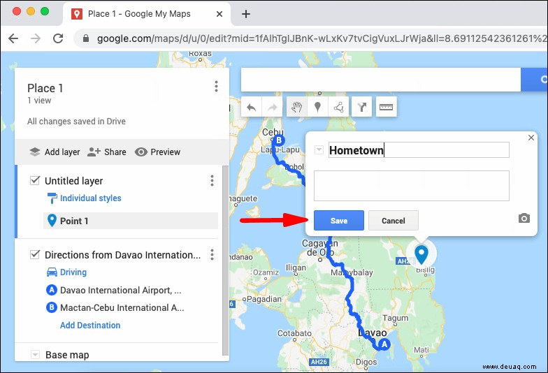 So erstellen Sie eine benutzerdefinierte Route auf Google Maps