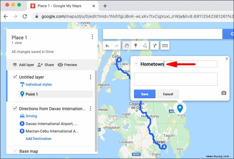 So erstellen Sie eine benutzerdefinierte Route auf Google Maps