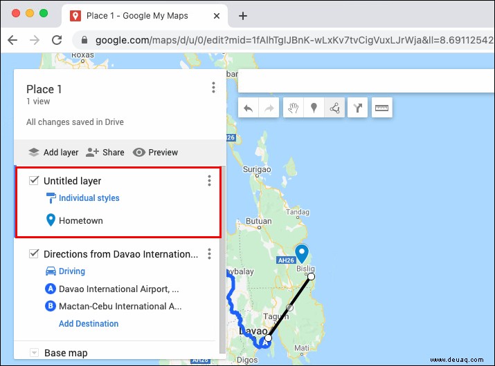 So erstellen Sie eine benutzerdefinierte Route auf Google Maps