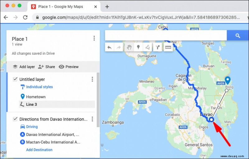 So erstellen Sie eine benutzerdefinierte Route auf Google Maps