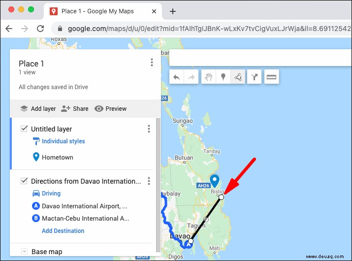 So erstellen Sie eine benutzerdefinierte Route auf Google Maps