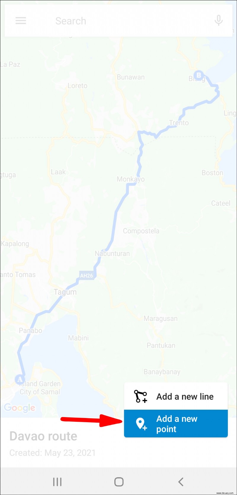 So erstellen Sie eine benutzerdefinierte Route auf Google Maps