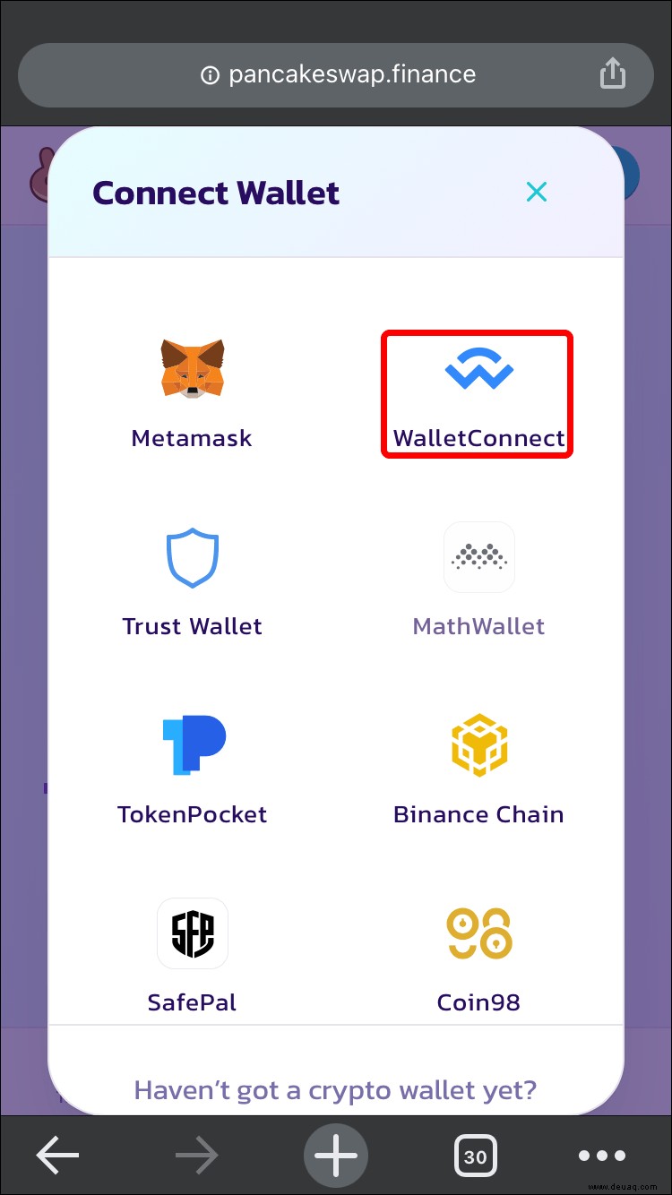 So verbinden Sie Trust Wallet mit PancakeSwap