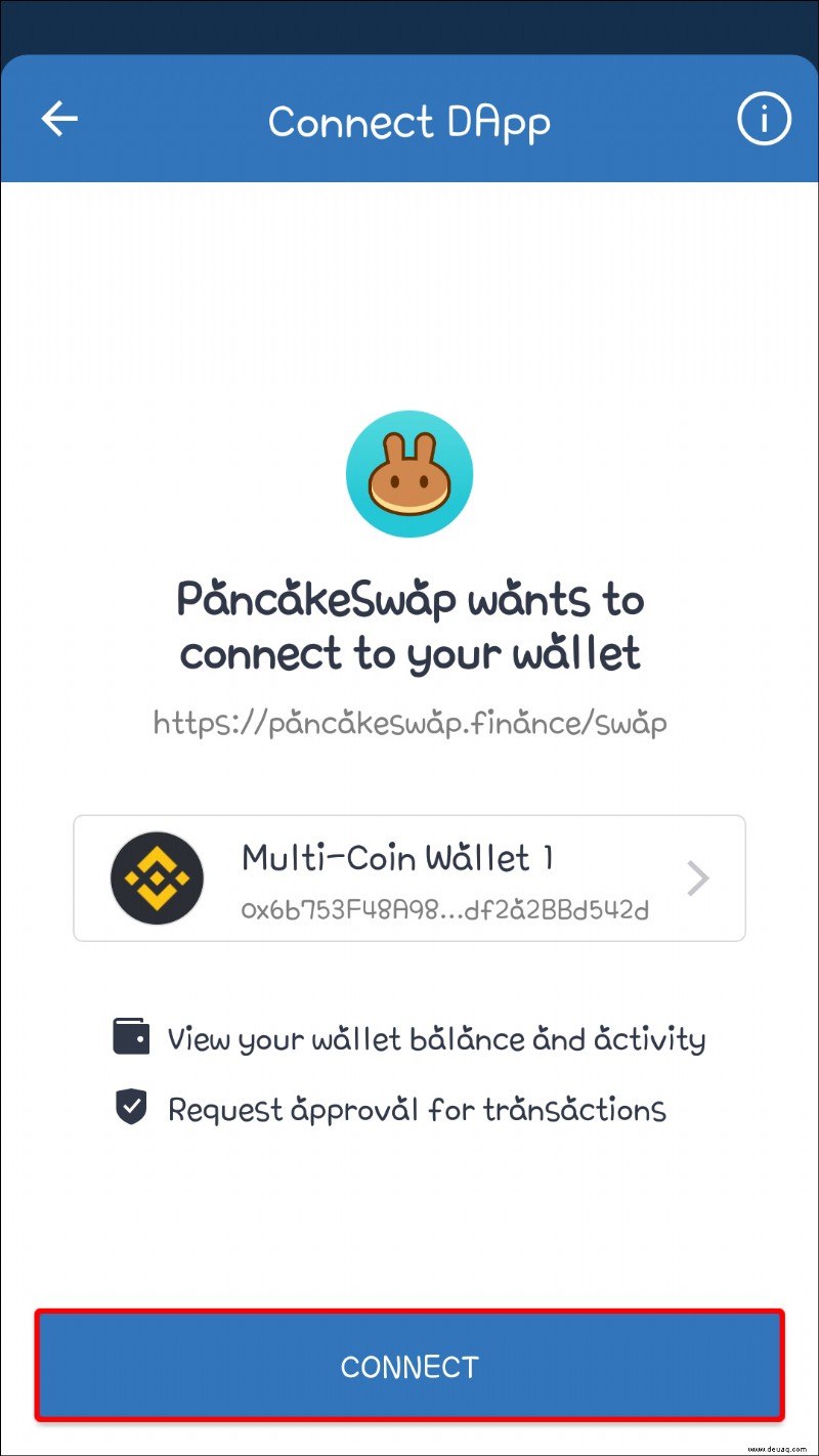 So verbinden Sie Trust Wallet mit PancakeSwap