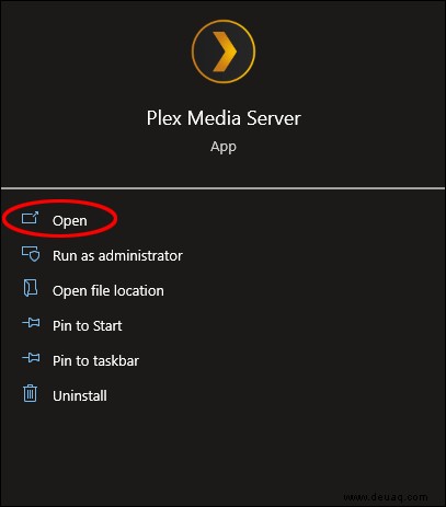 So löschen Sie einen Plex-Server