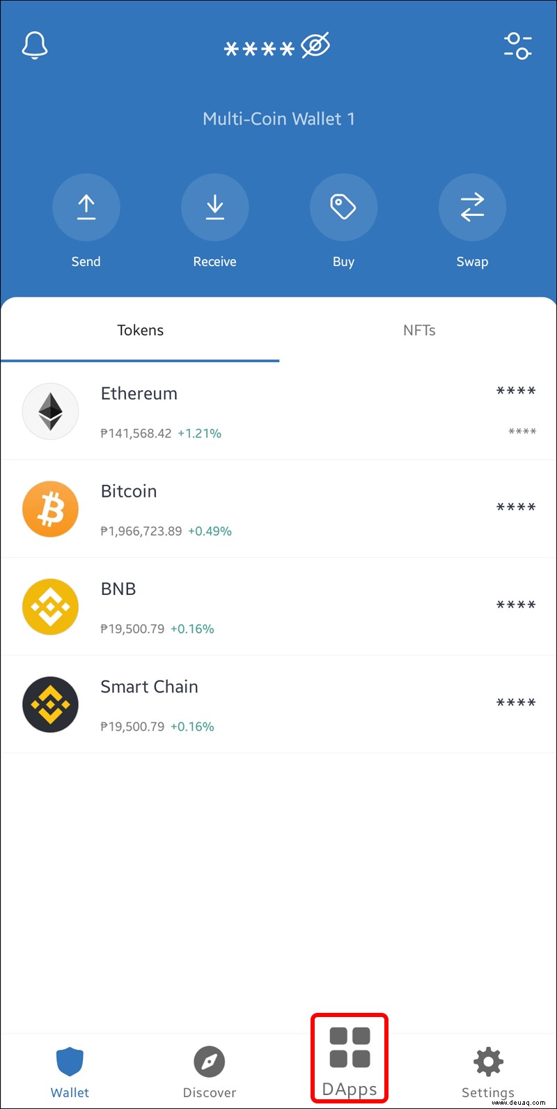 So verbinden Sie sich mit der Binance Smart Chain in Trust Wallet