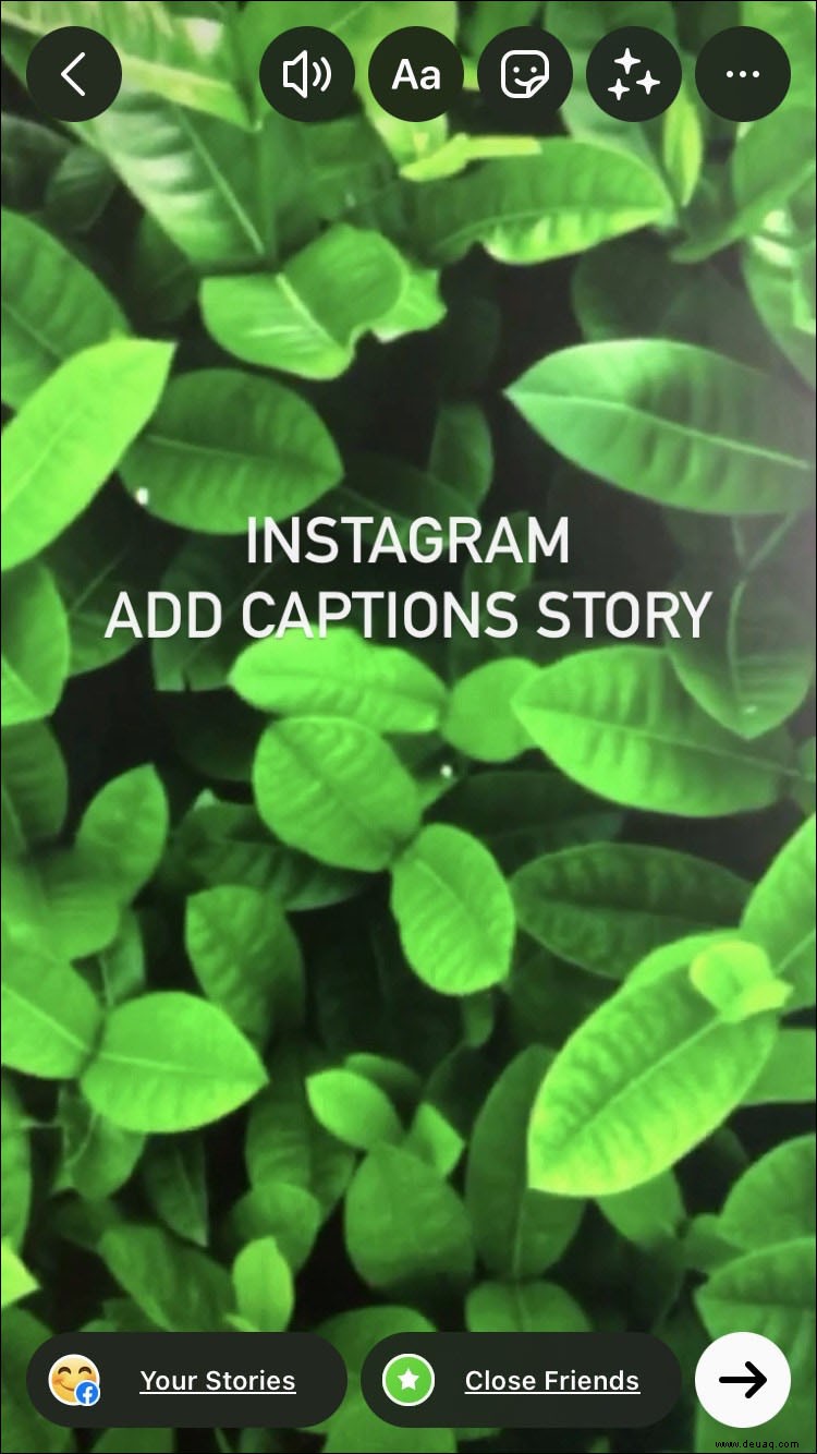 So fügen Sie Instagram-Geschichten Bildunterschriften hinzu