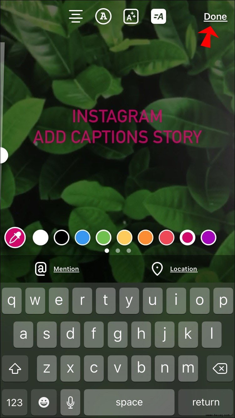 So fügen Sie Instagram-Geschichten Bildunterschriften hinzu