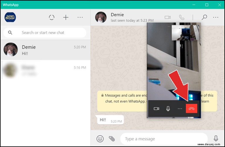 So tätigen Sie einen WhatsApp-Videoanruf in Windows 10