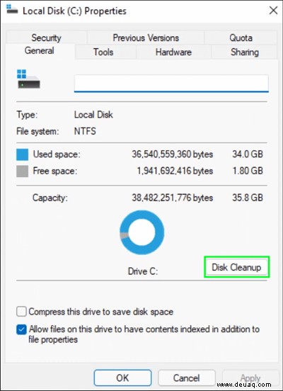 So bereinigen Sie das C-Laufwerk in Windows