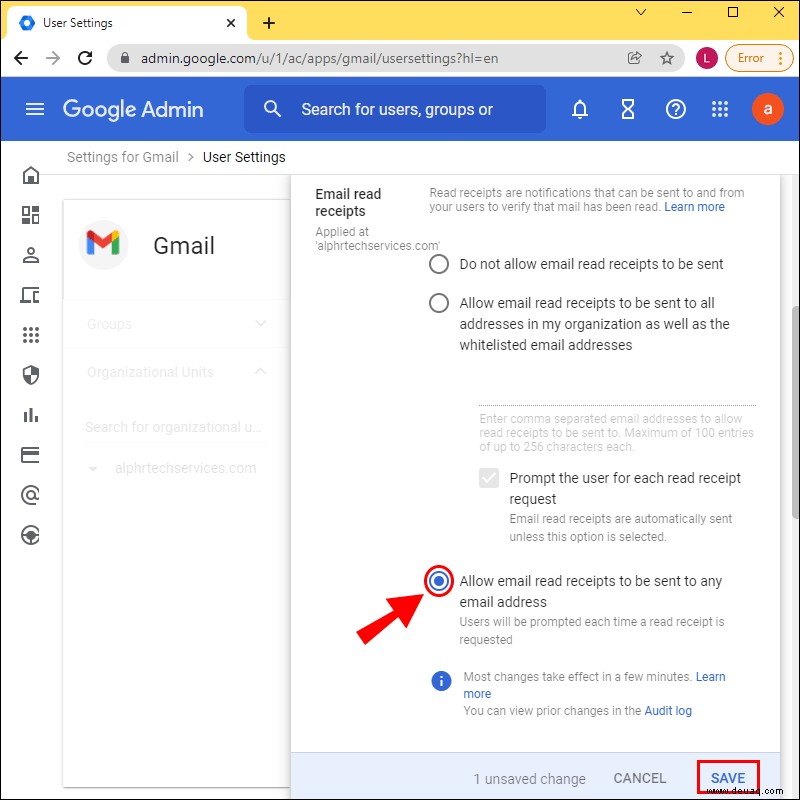 So überprüfen Sie, ob eine von Gmail gesendete E-Mail geöffnet wurde
