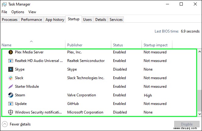 So zeigen Sie eine Liste von Autostartprogrammen in Windows an