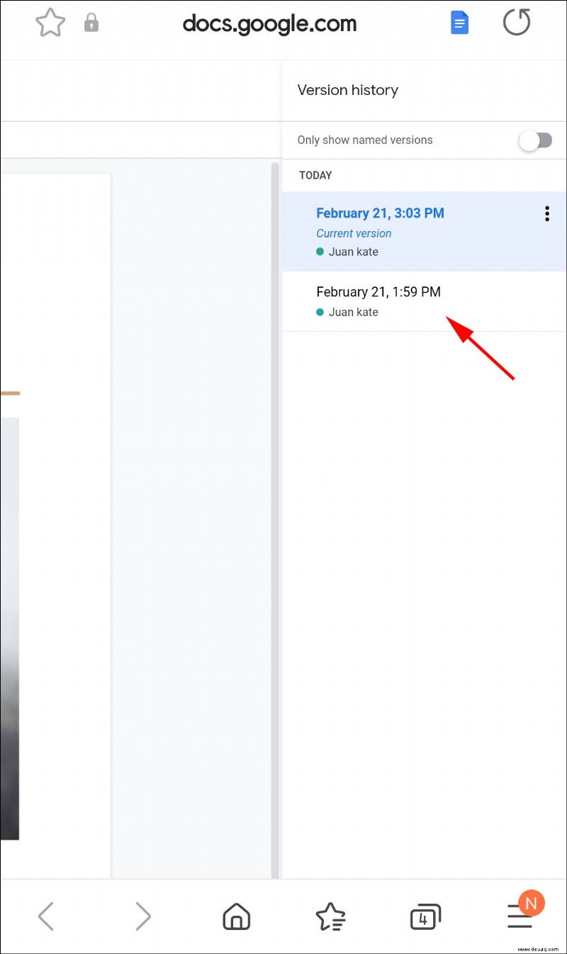 So kehren Sie zu einer früheren Version eines Google-Dokuments zurück