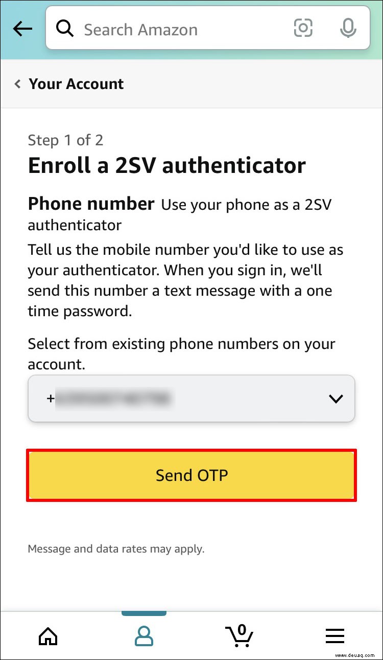 So aktivieren oder deaktivieren Sie 2FA bei Amazon