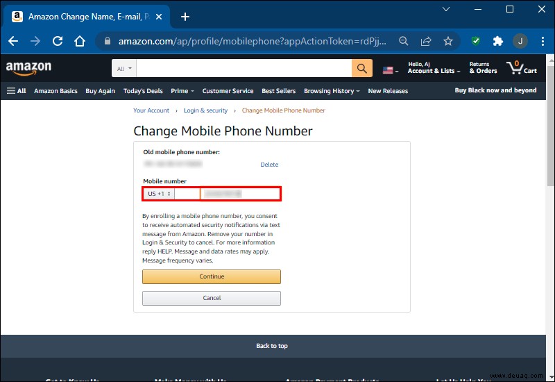 So ändern Sie Ihre Telefonnummer bei Amazon