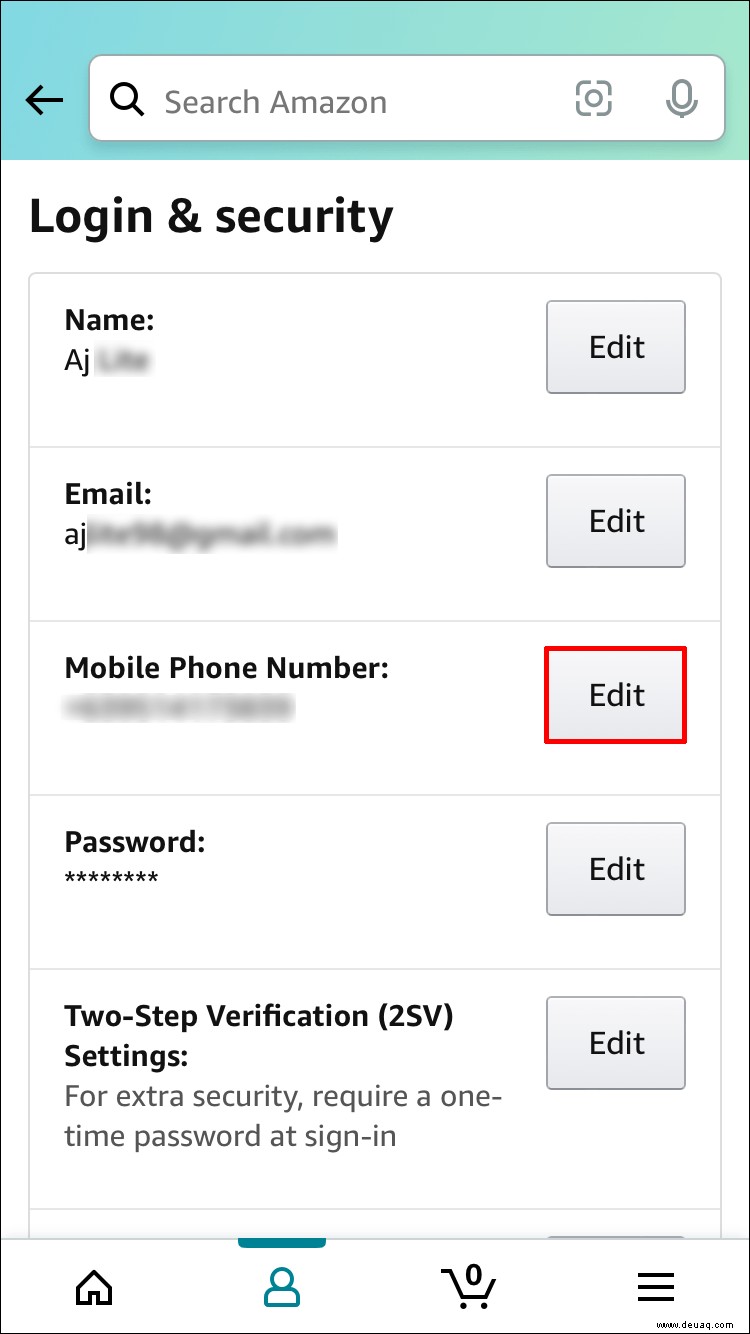 So ändern Sie Ihre Telefonnummer bei Amazon