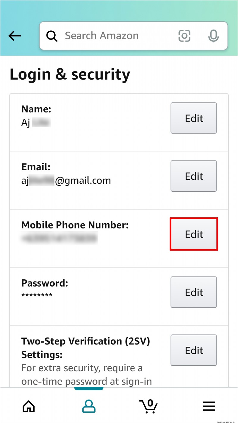 So ändern Sie Ihre Telefonnummer bei Amazon