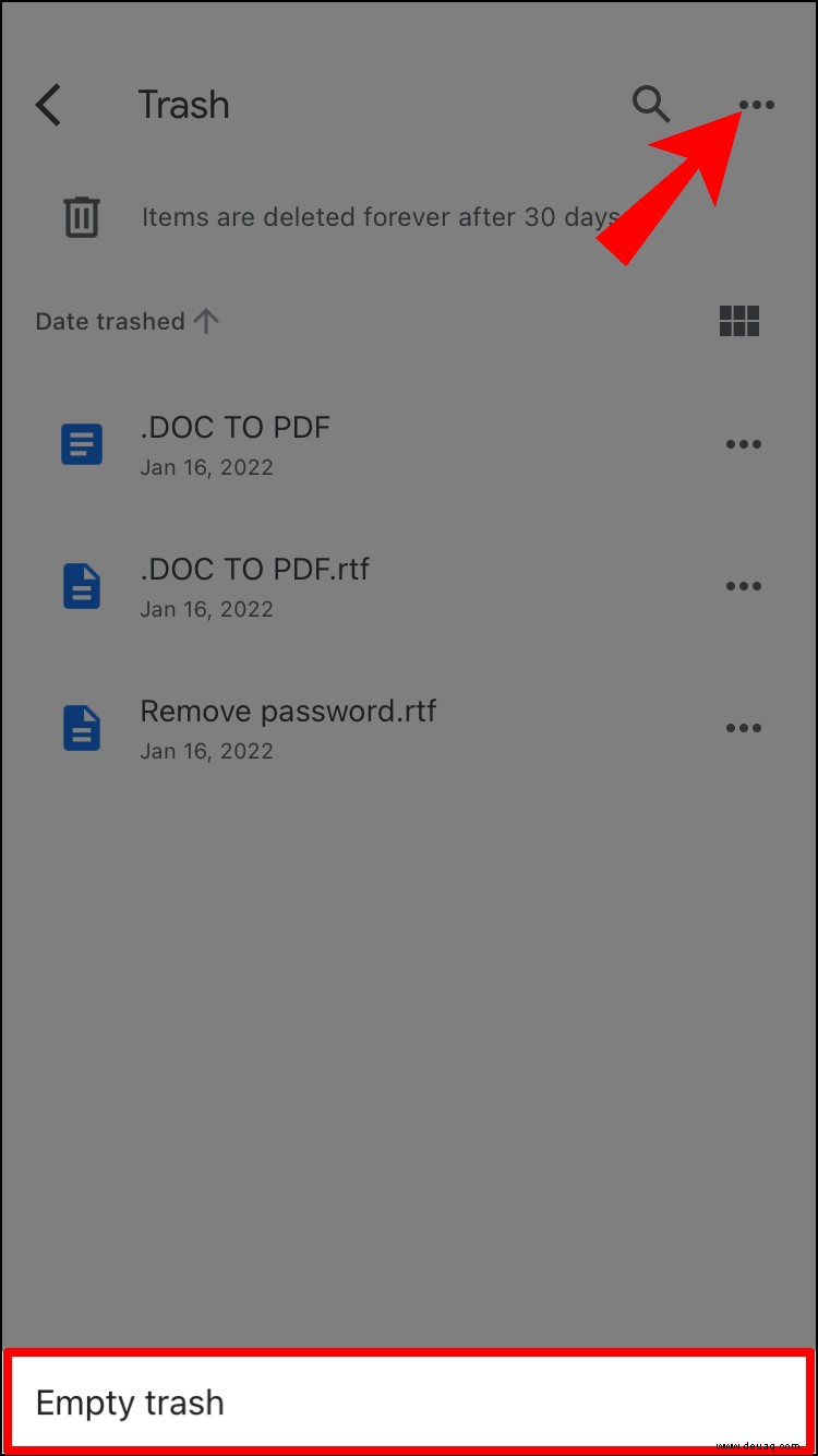 So löschen Sie Dateien aus Google Drive