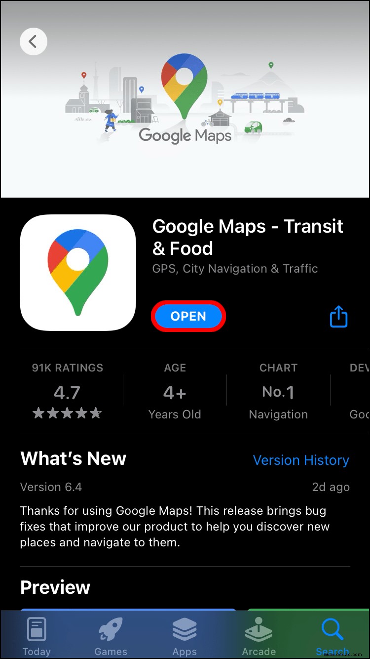 So ändern Sie den Arbeitsort in Google Maps