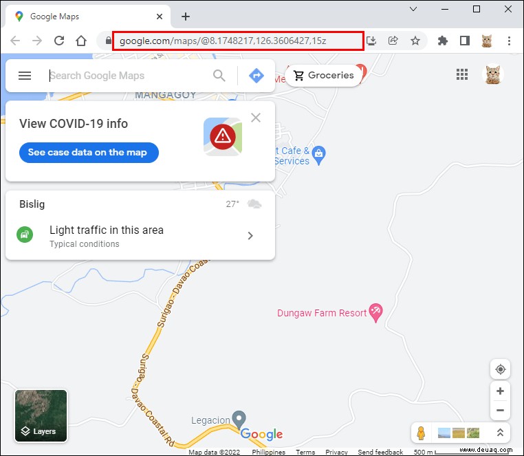 So ändern Sie den Arbeitsort in Google Maps