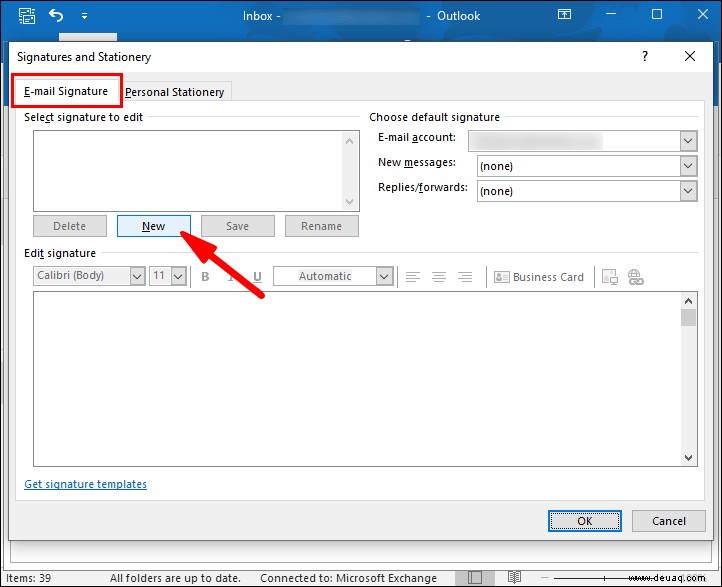 So richten Sie eine Signatur in Outlook ein