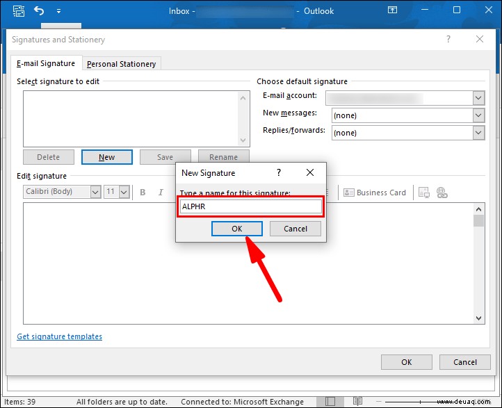 So richten Sie eine Signatur in Outlook ein