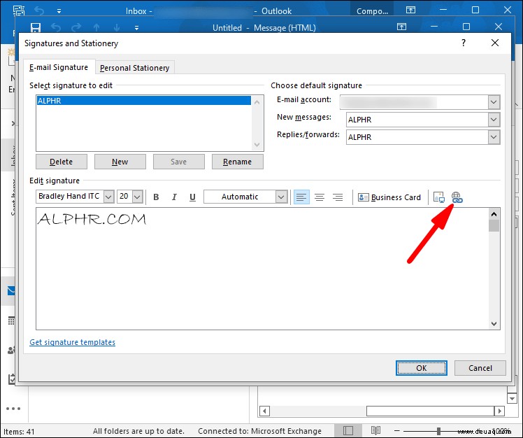 So richten Sie eine Signatur in Outlook ein