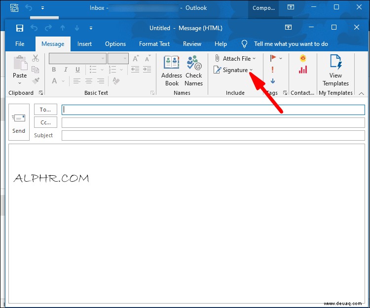 So richten Sie eine Signatur in Outlook ein
