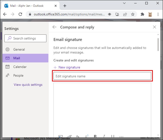 So richten Sie eine Signatur in Outlook ein