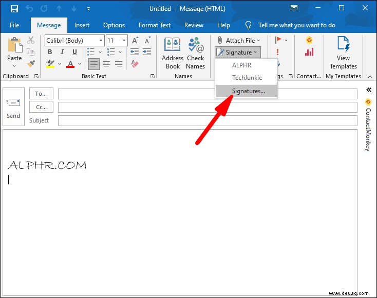 So richten Sie eine Signatur in Outlook ein