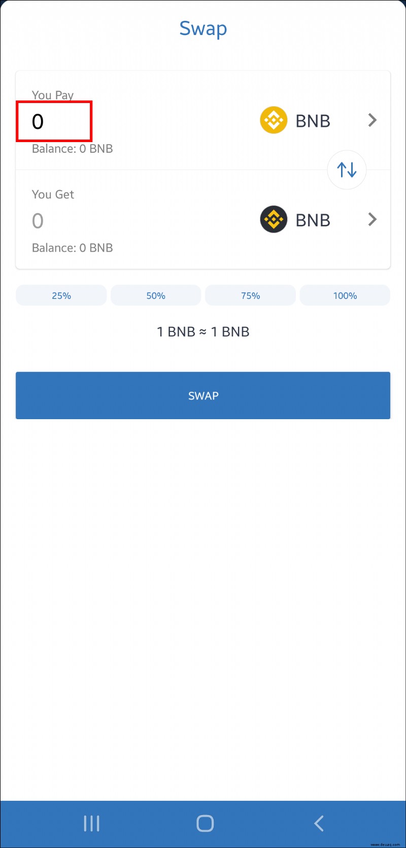 So wechseln Sie BNB zu Smart Chain in Trust Wallet