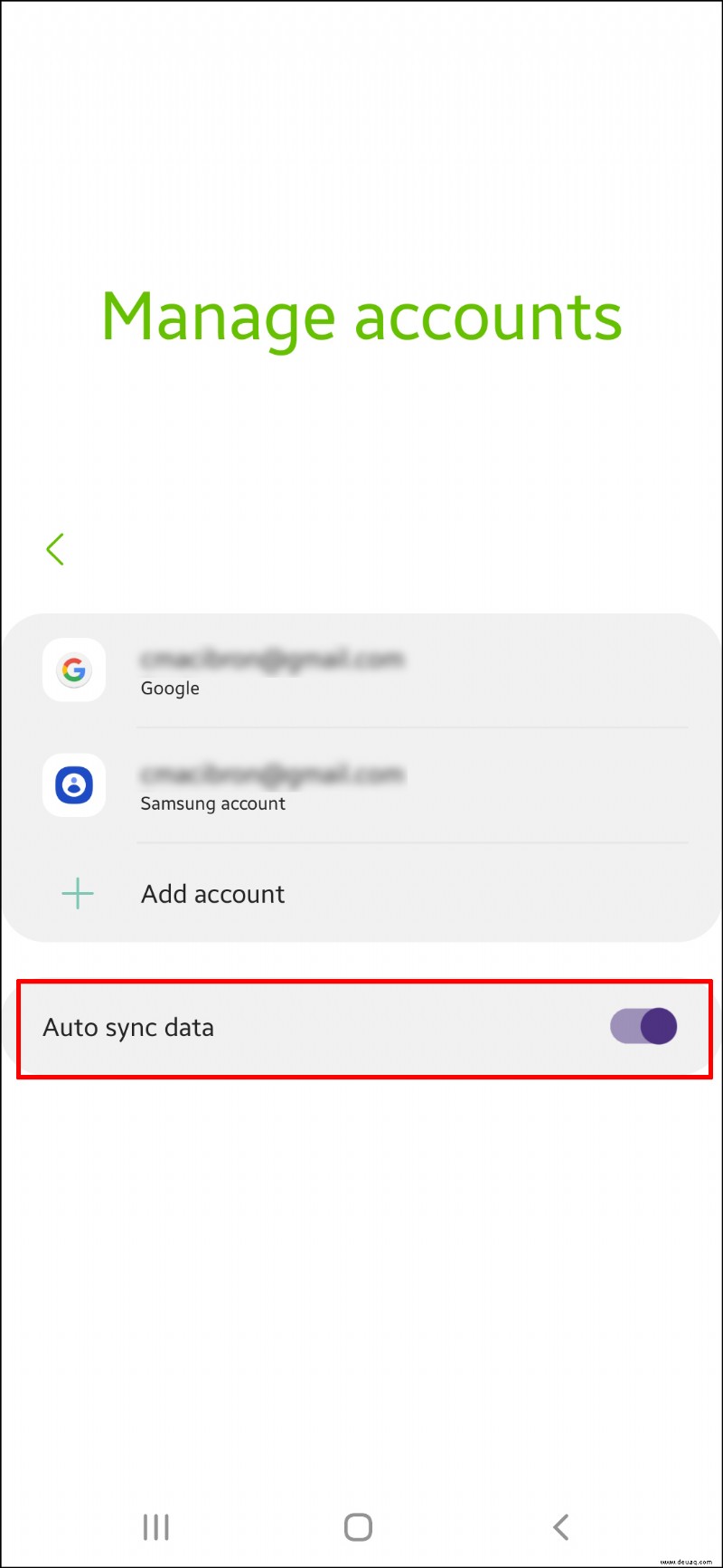 So synchronisieren Sie Kontakte von Android zu Gmail