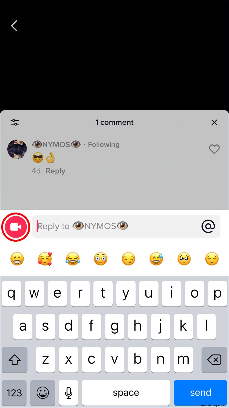 So antworten Sie mit einem Video in TikTok