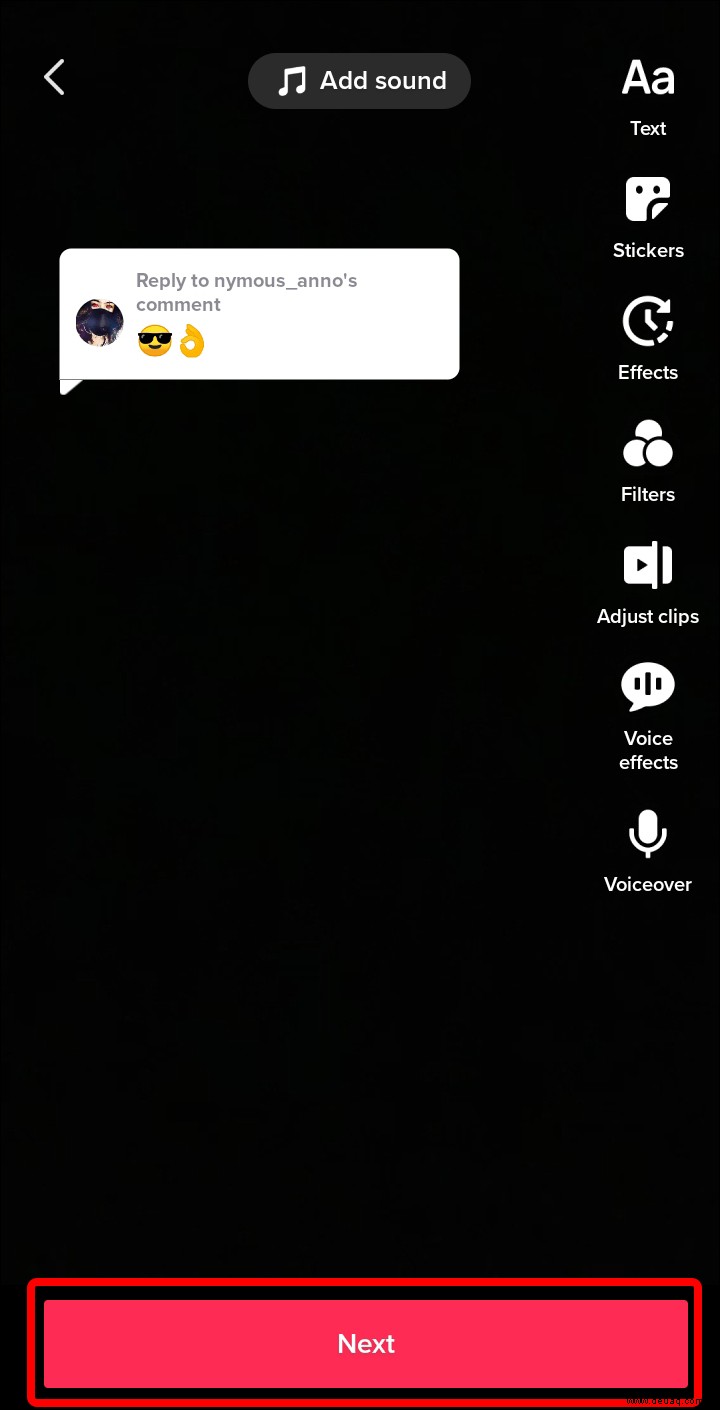 So antworten Sie mit einem Video in TikTok