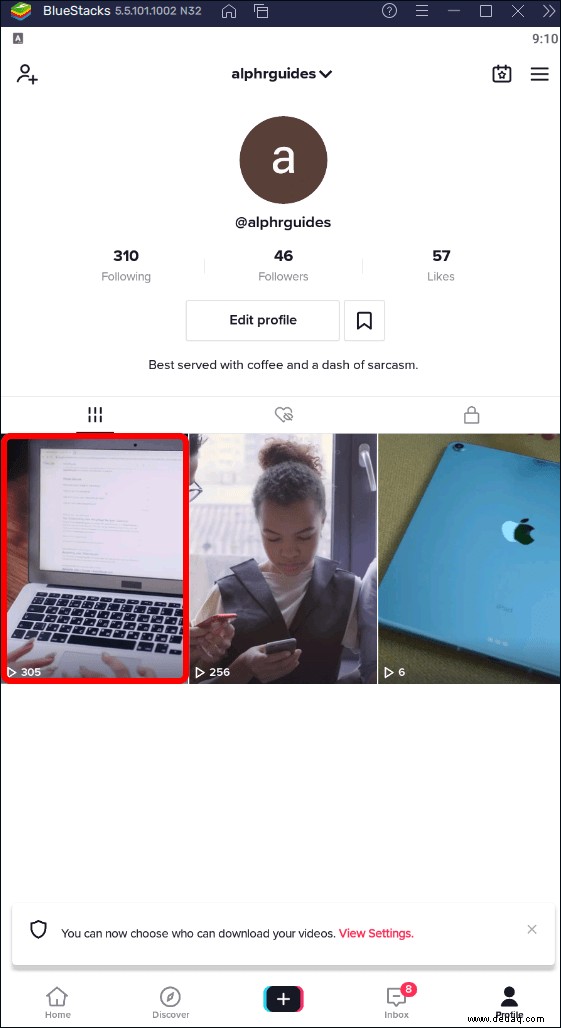 So antworten Sie mit einem Video in TikTok