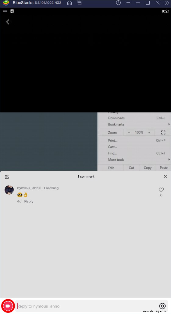 So antworten Sie mit einem Video in TikTok