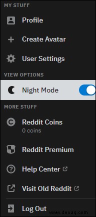 So aktivieren Sie den Reddit-Dunkelmodus