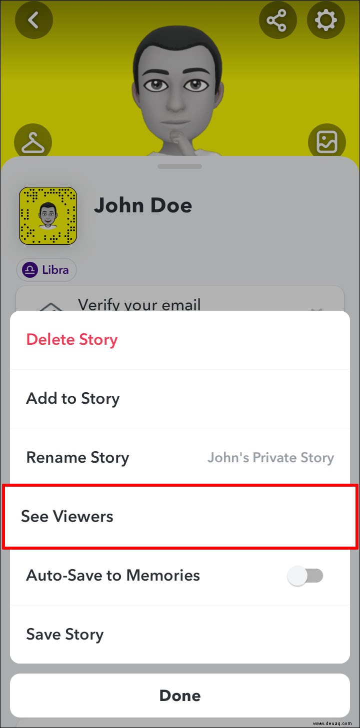 So überprüfen Sie, ob jemand Ihre private Story in SnapChat hinterlassen hat