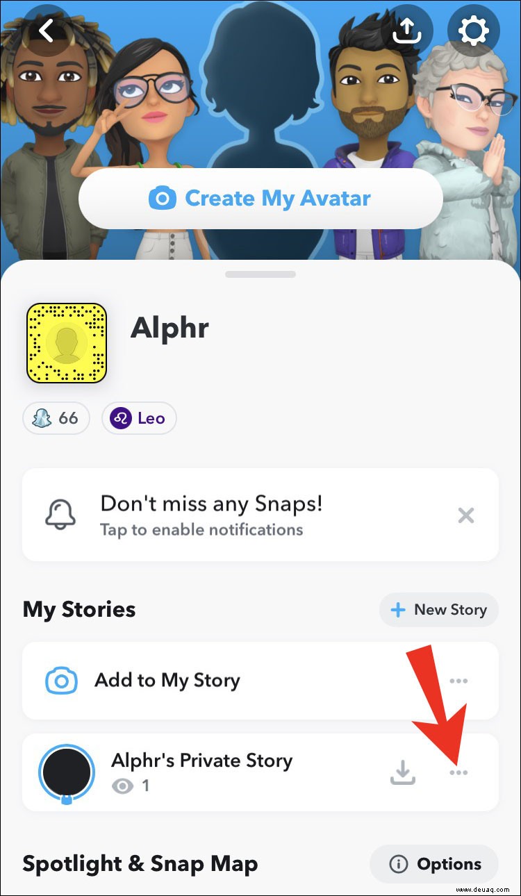 So überprüfen Sie, ob jemand Ihre private Story in SnapChat hinterlassen hat