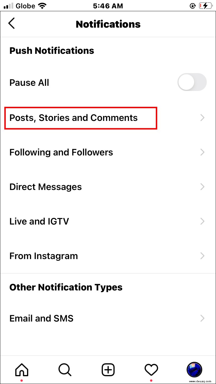 So aktivieren Sie Benachrichtigungen auf Instagram