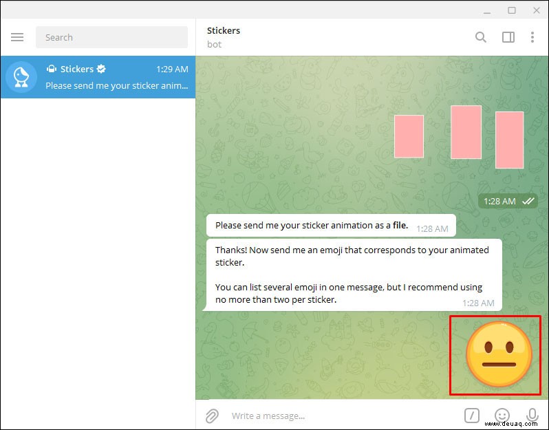 So erstellen Sie animierte Sticker für Telegram