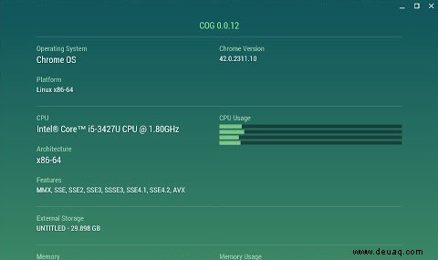 So überprüfen Sie die Hardwarespezifikationen auf einem Chromebook