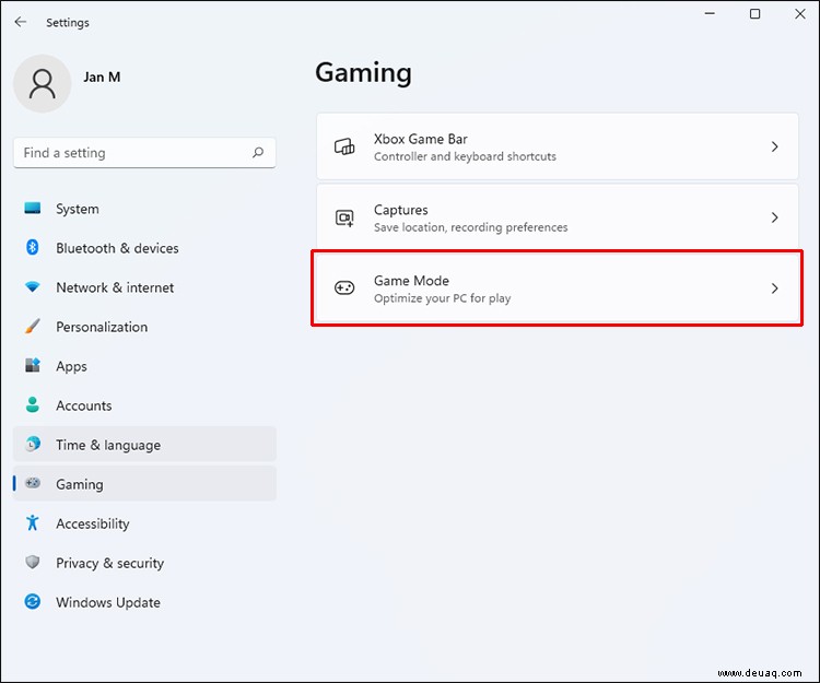 Optimieren von Windows 11 für Spiele