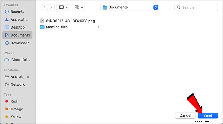 So teilen Sie Dateien von Mac zu Android