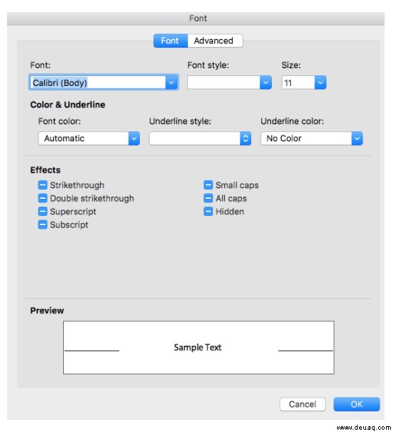 So ändern Sie die Standardschriftart in Outlook