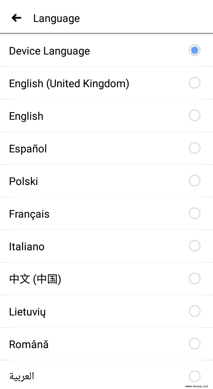 So ändern Sie die Standardsprache auf Facebook