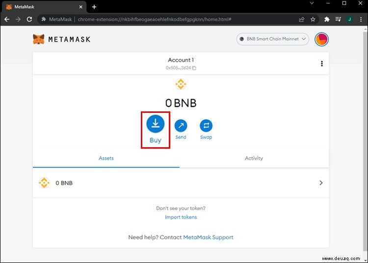 Können Sie BNB direkt mit MetaMask kaufen? Nein! Hier ist eine Problemumgehung